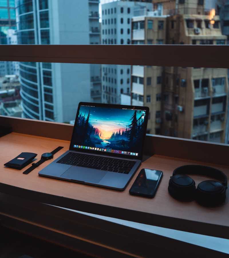 Person working at a desk