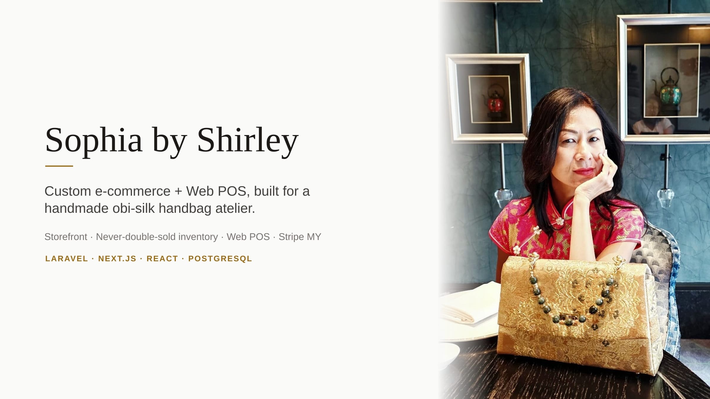 Sophia by Shirley — website by ZedPro