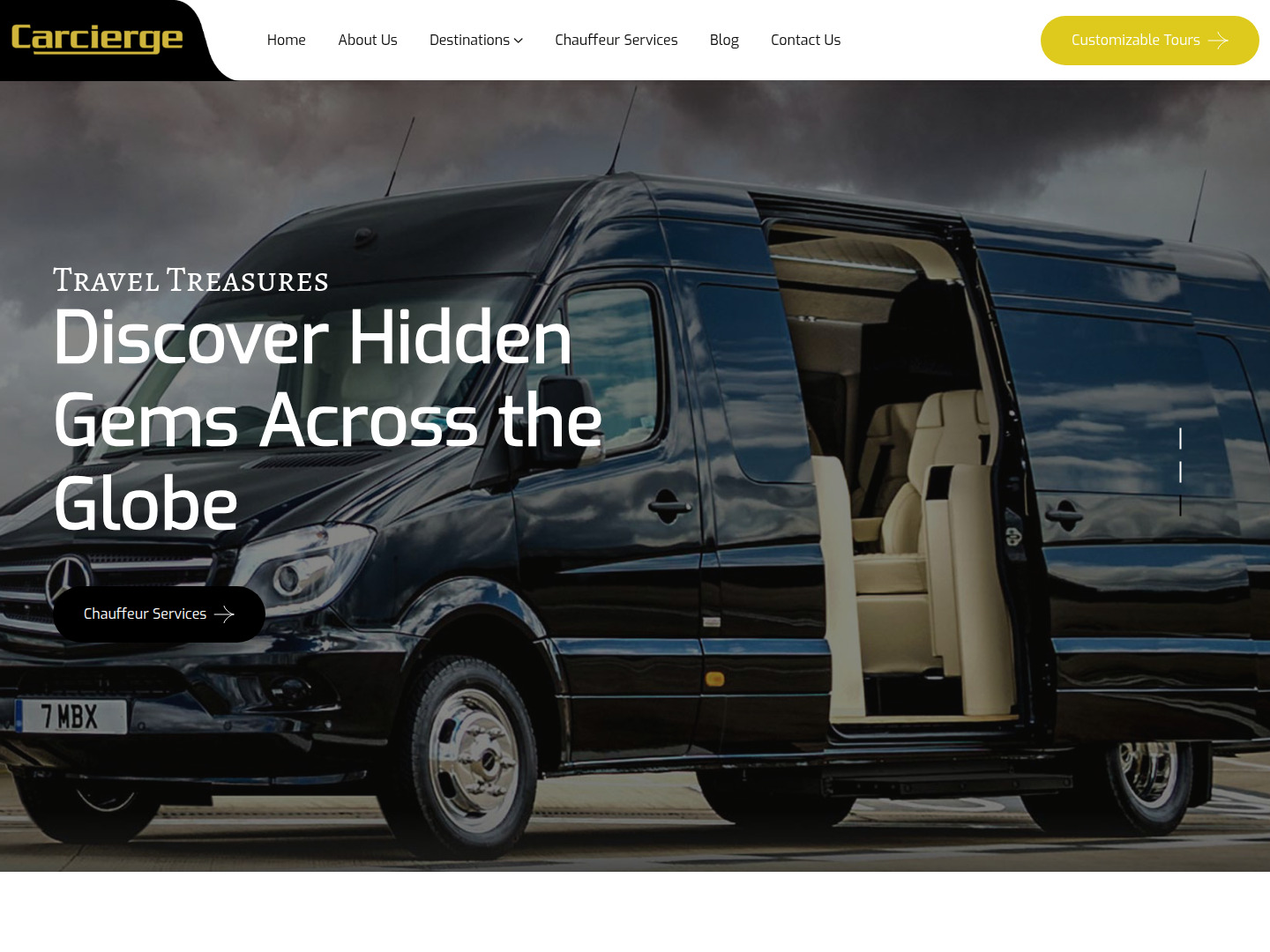 TourCarcierge.com website screenshot